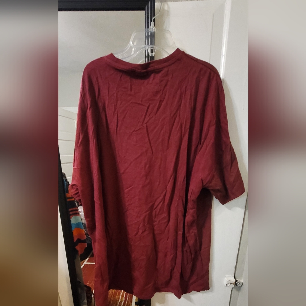 Not so basic Burgundy Asos tee - Picture 3 of 4